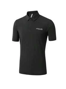 Adidas Men's Summer Sports Quick-Dry Breathable Lightweight Cool Comfortable Polo Shirt With Collar - Black - View 7