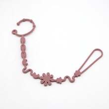 Silicone Hanging Chain In Daisy Shape, Can Hang Toys, Bottles, Cups And More , Attachable To Strollers And High Chairs - Multicolor - View 12