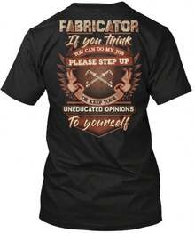 Sarcastic Fabricator T-Shirt Made In The USA Size S To 5XL - 黑色 - 查看 1