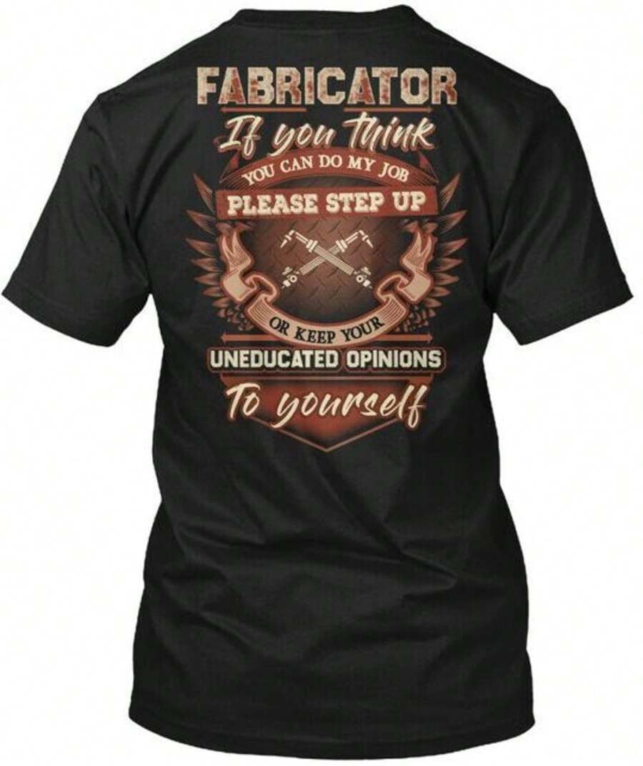 Sarcastic Fabricator T-Shirt Made In The USA Size S To 5XL - 黑色 - 查看 1