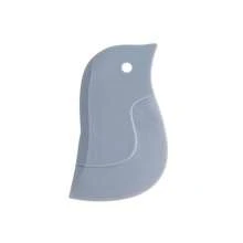 1pc Scraper Oil Brush, Penguin Design Soft Silicone Kitchen Tool For Removing Oil Stains, Baking - Grey - View 10
