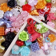 Wholesale Of Mixed Rose Bow Acrylic DIY Cream Glue Phone Case Material, Jewelry Resin Accessories - Multicolor - View 5