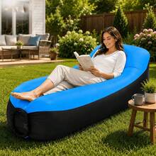Portable Inflatable Lounger Air Sofa Hammock,Waterproof & Anti-Air Leaking Design,Lazy Air Sofa Couch,Lightweight Foldable Blow Up Couch With Carry Bag For Camping, Beach, Picnic, Hiking, Music Festivals, Backyard Pool,Fishing And Outdoor Relaxation - Multicolor - View 13