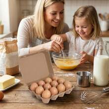 SHINDEL 30pcs (3*4) Pulp Egg Carton, Suitable For Kitchen Organization And Eggs Storage - View 3