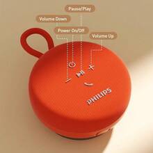 PHILIPS TAS1120 浴室藍牙 5.4 迷你吸盤式淋浴喇叭，IPX4 防水，附便攜掛繩，深沉低音 360° 環繞立體聲，配備 52mm 喇叭單體，適用於居家、辦公室、戶外與露營 - 查看 11