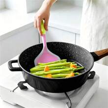 1/2 piezas Espátula de silicona translúcida para rollos de pollo, herramienta de cocina resistente al calor, espátula antiadherente para pizza y panqueques, adecuada para raspador de horneado, espátula para sartén de freír en el hogar - Multicolor - Ver 6