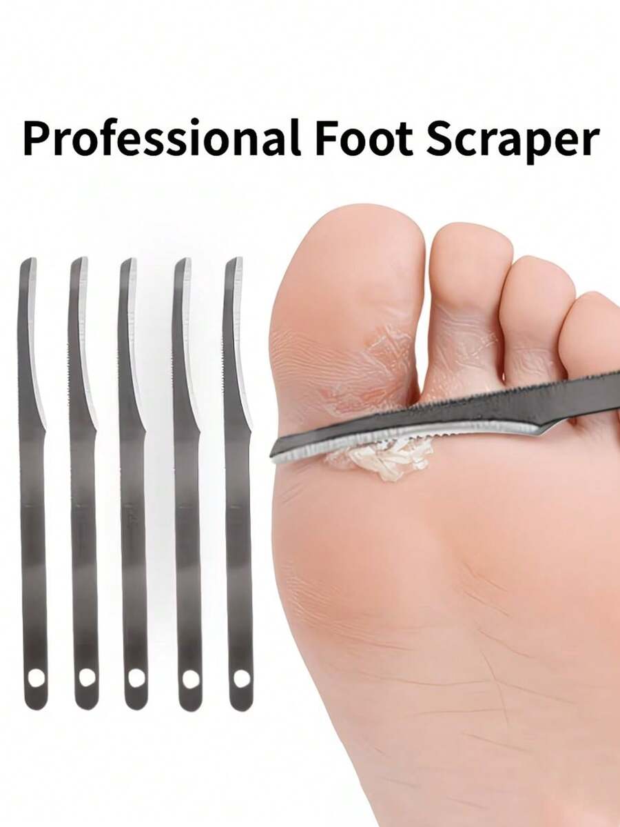 5pcs Stainless Steel Dead Skin Remover - 8.2cm/3.22in Long, Compact Mini Portable, Designed For Removing Dead Skin, Suitable For Men And Women