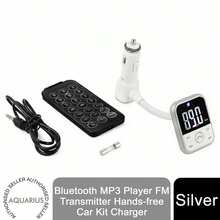 Aquarius Bluetooth MP3 Player FM Transmitter Hands-Free Car Kit Charger - View 1
