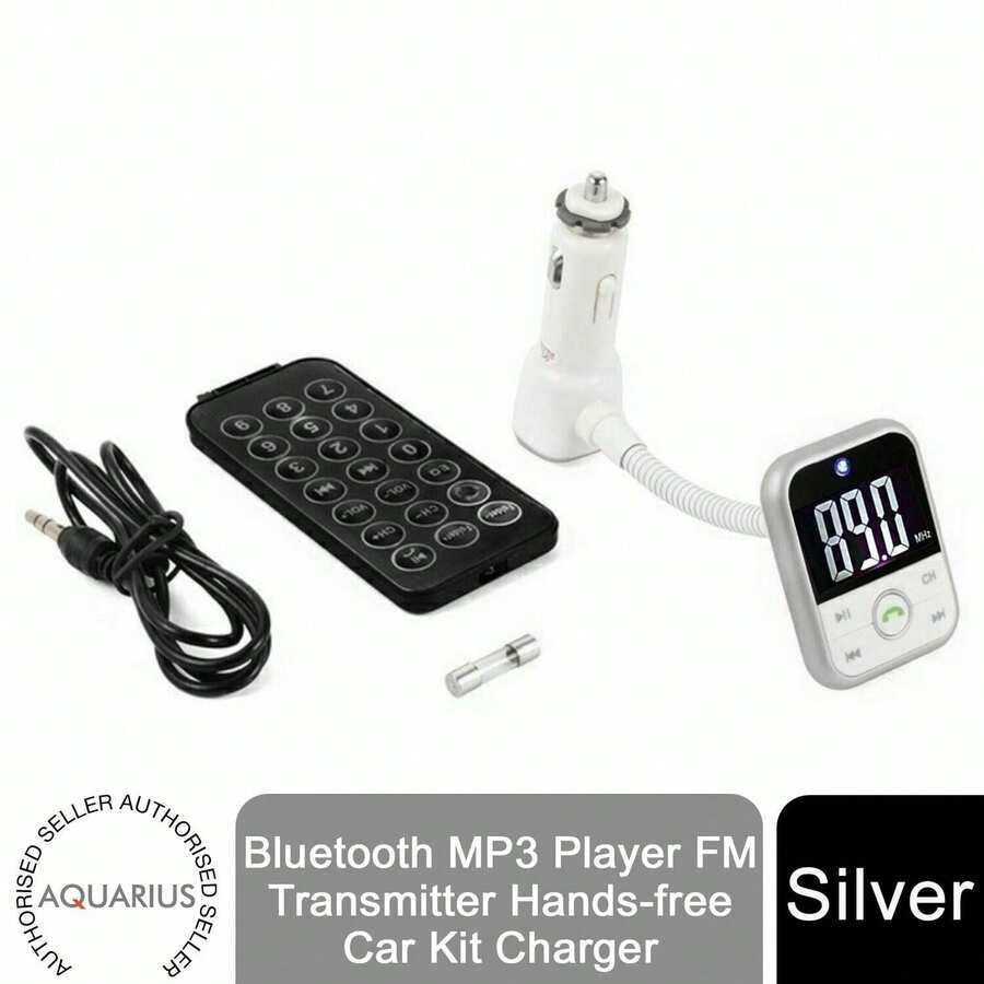 Aquarius Bluetooth MP3 Player FM Transmitter Hands-Free Car Kit Charger - View 1