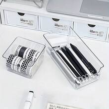 12/7/2pcs Transparent Cosmetics Storage Box, Desktop & Dresser Makeup Organizer, Drawer Divider Storage Box, Multi-Compartment Makeup, Jewelry And Small Objects Storage, Exquisite Storage Box, Home Decor, Bathroom Makeup Tools/Makeup Bags & Cases - Transparent - View 12