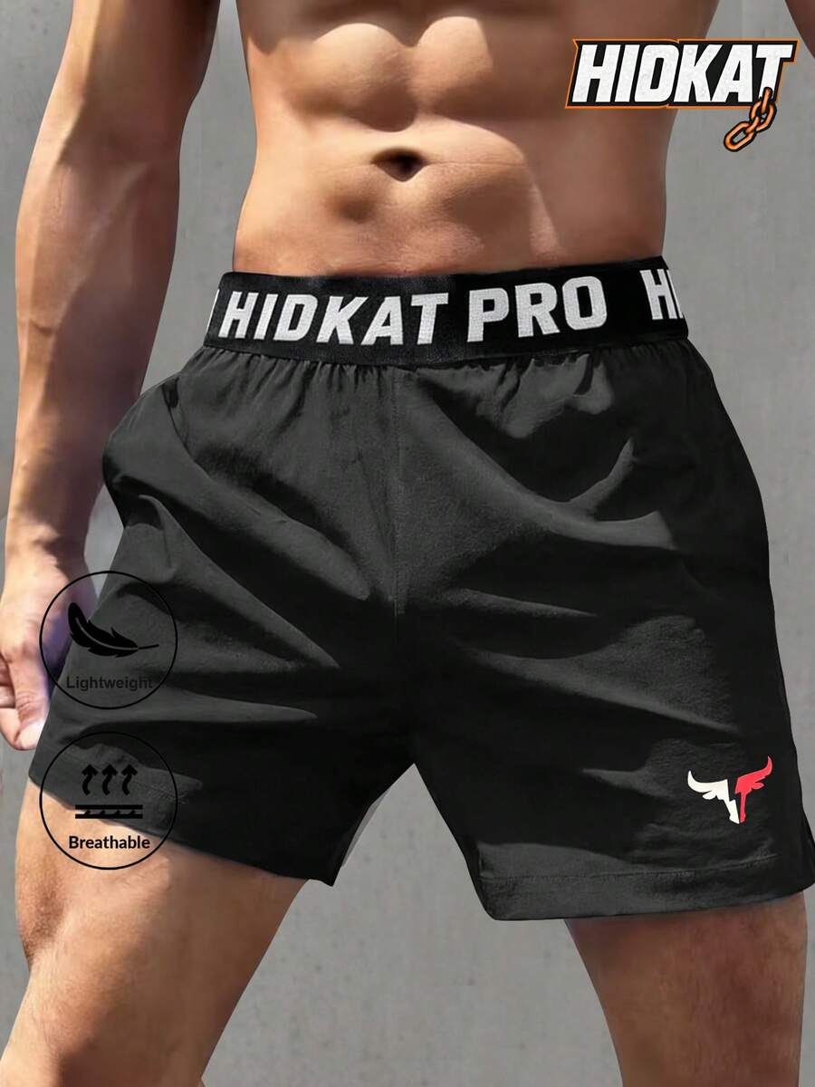 Hidkat 男士宽松透气休闲运动短裤，弹性腰带，轻盈亲肤，适合夏季运动、休闲及日常穿着。
