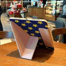 GIIPPA Deep Navy Blue & Yellow Star Print Protective Case, Magnetic Detachable Y-Fold Shockproof Cover With Pen Slot, Compatible With IPad Mini 6/7, Air 2/3/4/5/11/13, 5/6/7/8/9/10/11, Pro 10.5/11/12.9, Perfect For Valentine's Day, Back To School, Office, Christmas, Halloween, Thanksgiving, Girlfriend Gift, Wedding Season, Minimalist Star Campus Office Holiday Aesthetic - Multicolor - View 7
