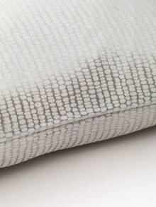 1pc Solid Color Jacquard Pillow Case, Modern Minimalist Polyester Square Cushion Cover, Soft And Comfortable For Living Room Home Decor - Grey - View 5