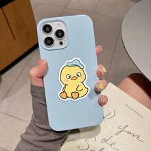 50pcs Yellow Duck Cartoon Stickers, Waterproof Vinyl Stickers, Suitable For Water Bottles, Laptops, Phone Cases, Journals, Scrapbooks - A - View 4