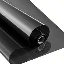 One Way Window Privacy Film, Window Tint For Home, Sun Blocking UV Heat Blocker, See Out Not In Reflective Mirror Film, Removable Static Cling Glass Door Cover - Black - View 9