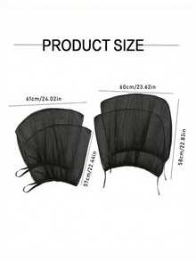Juego de 4 Parasoles para Ventanas de Coche, Protección UV, Pantallas de Privacidad para Ventanas Delanteras y Traseras, Adecuado para Coches y SUVs, Fácil de Instalar, Material de Malla Transpirable, Bloquea los Rayos UV Nocivos, Proporciona Protección Solar y Privacidad - A - Ver 7