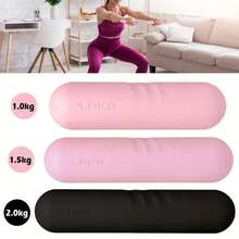 1pc Silicone Dumbbell Handheld Barbell, Suitable For Gym, Running, Yoga, Aerobic Exercise, Fitness Equipment, Pilates Accessories, Adjustable Weight Stackable, Dedicated Dumbbell Equipment - Multicolor - View 1