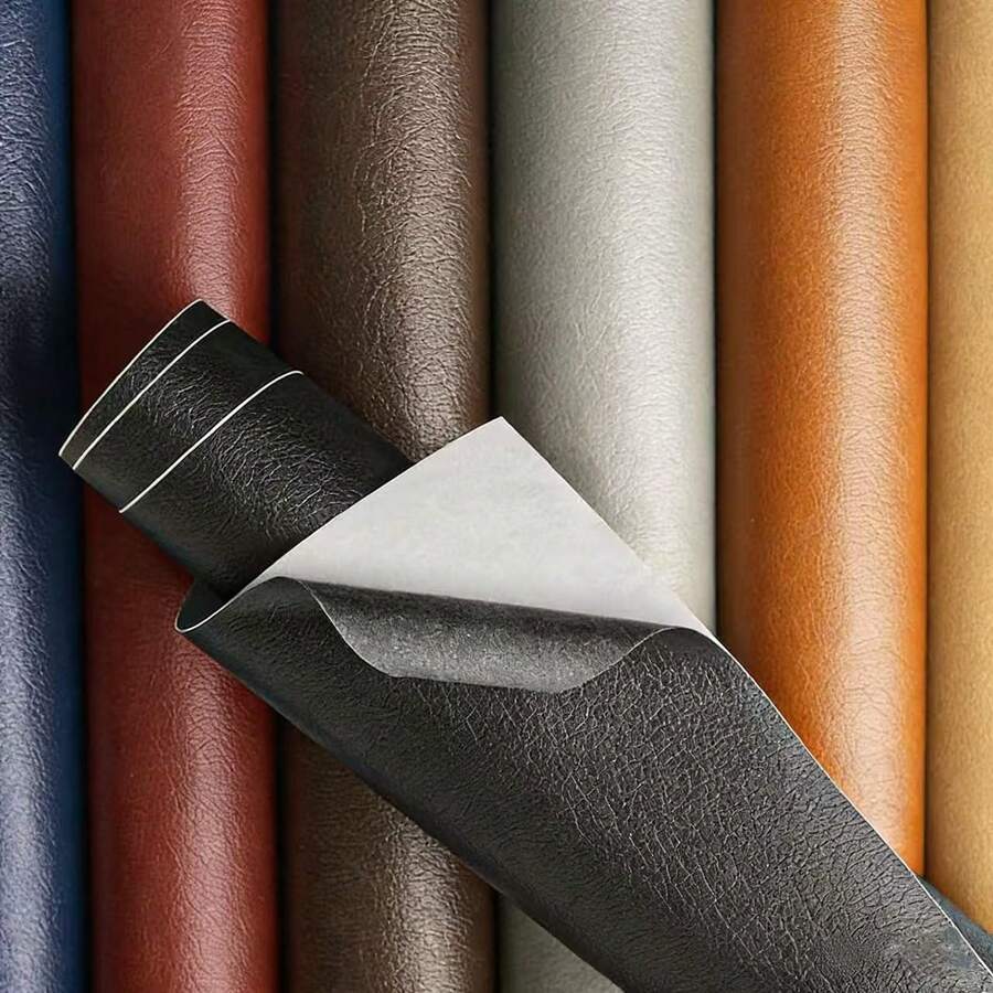 1pc Self-Adhesive Leather Repair Patch, Suitable For Sofa Backrest, Dining Room Kitchen Decor Tablecloth Chair Repair Patch - Self-Adhesive Faux Leather Repair Patch, Suitable For Furniture, Sofa, Car Seat, Motorcycle Seat, Boat Seat, Bench, Loveseat Repair Patch - Black Leather - View 1