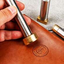 Custom 3cm/4cm Brass Leather Stamp Set, Custom Brass Embossing Stamp, Leather Embossing Logo Stamp - Multicolor - View 8