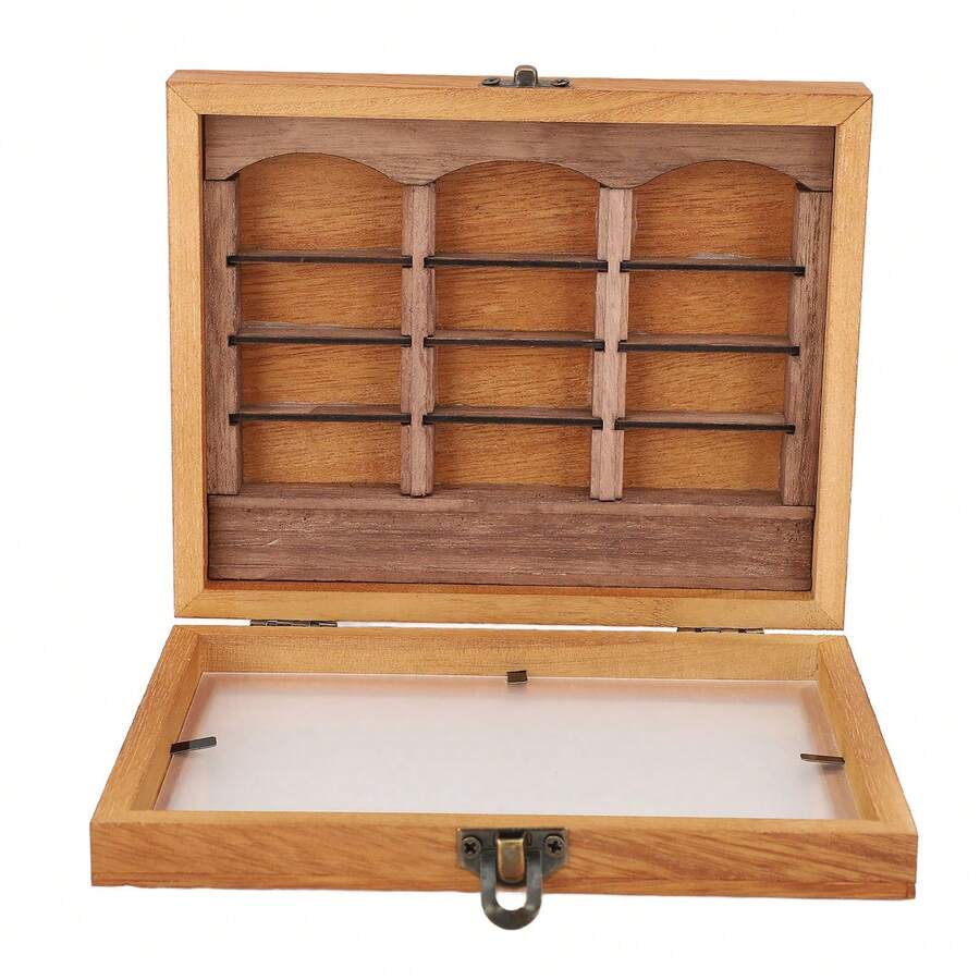 Miniature Book Boxes Display Case, Shaking Bookshelf Toy For Anxiety Relief, Desk Ornament For Living Room - 1PC - View 1
