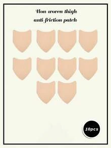 10pcs Unisex Plus Size Triangle Anti-Chafing Disposable Non-Contact Friction Protection Leg Pads And Chest Patches, Anti-Chafing Protection Leg Pads, Made Of Soft Anti-Friction Strips, Unisex, Lightweight And Comfortable Anti-Friction Leg Pads - Multicolor - View 7