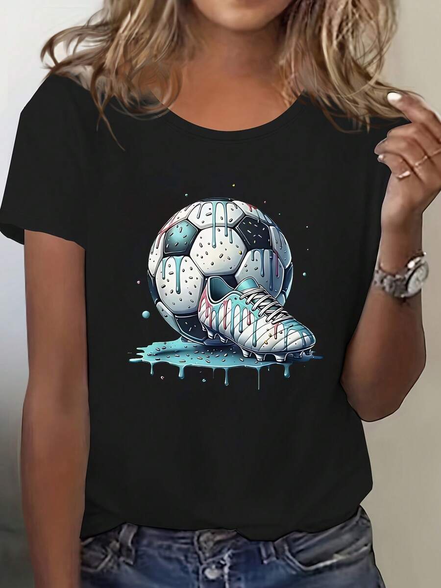 190g Gildan Cotton T-Shirt-YTC001 - Black - View 1