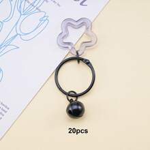 20Pcs Colorful Pentagram Bell Charms, Mini Star Bell Pendants For DIY Keychain, Bag Backpack Earphone Case Jewelry Making Supplies - Small Bell Keychain - View 48