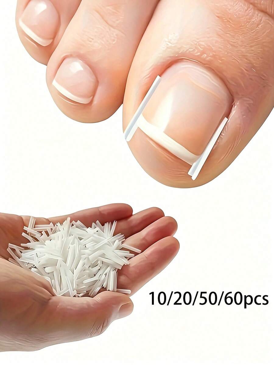 Embedded Long Toenail Strips - Transparent, Ingrown Toenail Correction Treatment Kit, Odorless Toenail Braces, Toenail Care Pad Set, Professional Toenail Insertion Foot Tools And Foot Tools