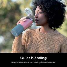 Certified Refurbished Ninja BC100NV Blast 16 Oz. Personal Portable Blender With Leak Proof Lid And Easy Sip Spout, Perfect For Smoothies, Cordless, USB-C Rechargeable (Blue) - Below 0.5L - View 4