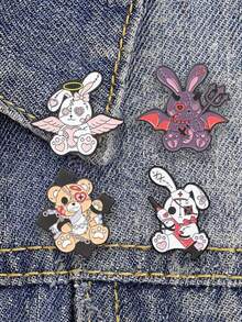 1pc Cartoon Yellow Duck Pattern Brooch, Can Be Used As Lapel Pin, Badge, Backpack Decoration, Clothing Gift, Jewelry Fashion Accessory, Suitable For Daily And Holiday Wear - Multicolor - View 6