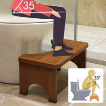 Bamboo Toilet Stool, Improves Squatting Posture, Assists In Elevation, Bamboo And Wood Material, Suitable For Toilets, Bathrooms, Requires Assembly - Multicolor - View 4