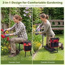 Garden Kneeler And Seat, Heavy-Duty Garden Bench W/Large Tool Pouch, Widen EVA Foam Kneeling Pad, Portable Gardening Helper For Women Men Seniors, Foldable Garden Stool For Kneeling & Sitting - Black - View 5