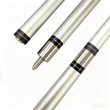 高品質撞球桿套組，配備 13mm 皮革桿頭，做工紮實，專業球手與資深愛好者的完美拍檔，節日送禮佳選 - 銀色 - 查看 4