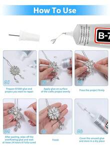 B7000 Handmade DIY Glue, 3ml/25ml/110ml, Suitable For Rhinestones, Jewelry, Brooch Rhinestone Adhesion, Specialized Adhesive For Handmade DIY - Multicolor - View 5