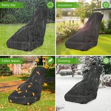 Lawn Mower Cover, Anti Sailor Push Type Lawn Mower Protective Cover, Universal Oxford Cloth Lawn Mower Cover, With Dust-Proof And UV Resistant Functions, Equipped With Drawstring Design (210D, 75 X 25 X 40 Inches) - New Thickened Lawn Mower Cover - View 6