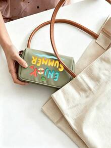 Enjoy The Summer Vibe With Watermelon Print Storage Bag! This Portable Zipper Makeup Bag Comes In 3 Colors, Perfect For Beach Trips, Beauty Enthusiasts, And Those Seeking Short-Term Vacations. - Multicolor - View 2