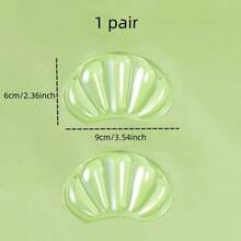 Silicone Heel Pads For Women, Anti-Slip Heel Grips For High Heels, Heel Inserts To Prevent Heel Slipping, Half Size Down Shoe Pads - Clear - View 9