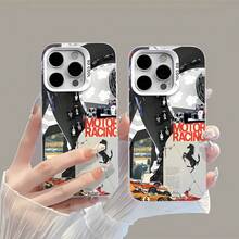 Funda para teléfono con diseño inspirado en las carreras, compatible con fundas para Samsung, Apple, VIVO, OPPO, , ,  y Honor. Fabricada en TPU, protege eficazmente tu teléfono de golpes y caídas. - Blanco - Ver 3