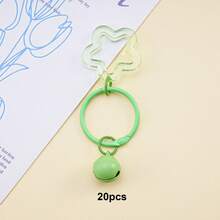 20Pcs Colorful Pentagram Bell Charms, Mini Star Bell Pendants For DIY Keychain, Bag Backpack Earphone Case Jewelry Making Supplies - Small Bell Keychain - View 35