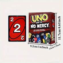 Mattel UNO NO MERCY 特別版卡牌遊戲，派對破冰首選，適合青少年與玩家的競爭趣味遊戲，遊戲玩家禮物，生日、聖誕、萬聖節送禮佳品 - 彩色 - 查看 6