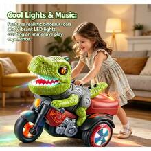 Internet Celebrity Doll Stunt Tricycle Electric Car, Cute Cartoon Character Riding Design, Front Storage Basket, Synchronized Sound And Light Effects, Perfect For Home, Outdoor Outings, New Year, Children's Day, Back To School Gifts - Multicolor - View 8