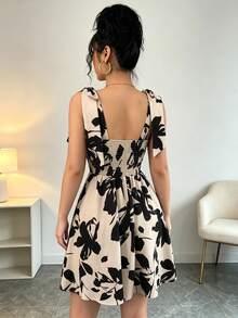 Women Short Dresses - Black - View 2