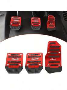 3PCS Multi-Color Universal Car Brake & Accelerator Pedal Pads, Anti-Slip Pedal Pad Set, Accelerator Pedal Cover, Car Brake Pedal Protector, High-Quality Anti-Slip Pedal Pads, 3-Color Brake, Accelerator, Clutch Pedal Set, Suitable For Manual Transmission Car Pedal Pads, Anti-Slip Durable Foot Pedals - Foot Pedal - View 4