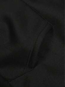 Camiseta de hombre, camiseta estampada, estilo casual urbano a la moda, manga corta de cuello redondo holgado, regalo para hombre, ropa de hombre - Negro - Ver 2