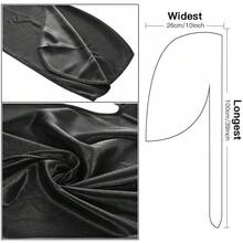 ZTZI Silky Satin Durag Long Tail Head Wrap Wave Hair Doo Rag, Soft Stretch Hip Hop Hair Turban Multiple Solid Colors Street Accessory - T4801 - View 4