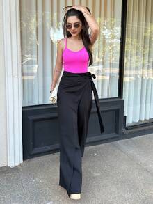 Women Tank Tops & Camis - Hot Pink - View 9