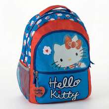 Hello Kitty Cerdá 女孩書包 - 粉紅兒童書包，100% 聚酯材質，輕便耐用，大容量主隔層和前置拉鍊口袋，是上學和返校的理想之選 - 選項 1 - 查看 3