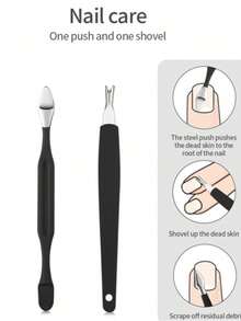 30pcs Nail Care Tool Set, Includes Nail Clippers, Nail Cutters, Ingrown Nail Trimmers, Nail Pliers And Nail Grooming Tools, Neutral Grooming Kit (Black) - Black - View 6