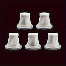 1/2/5pcs Washable PET Vacuum Filter, Compatible With Cordless Handheld Car Vacuum, Reusable Upright And Portable Vacuum Accessories, Easy DIY Replacement Filter Kit - White - View 3
