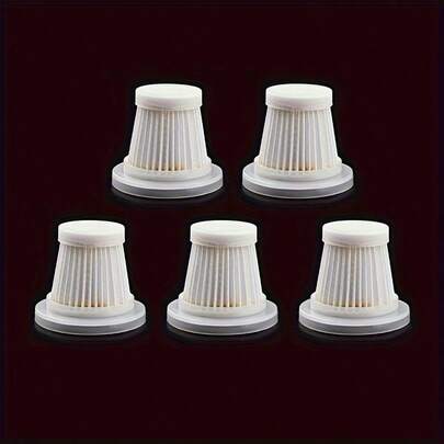 1/2/5 buah Filter Vakum PET yang Dapat Dicuci, Kompatibel dengan Vakum Genggam Nirkabel untuk Mobil, Aksesori Vakum Tegak dan Portabel yang Dapat Digunakan Kembali, Kit Filter Pengganti DIY yang Mudah